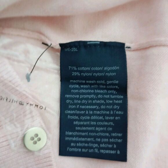 Tommy Hilfiger Jumper Womens M light pink Roll Neck Pullover long sleeve - Picture 7 of 13